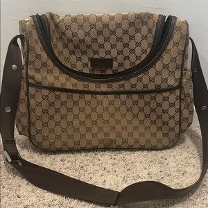 Gucci Beige and Brown GG Baby Bag